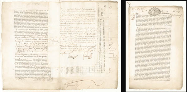 1734 "Tontine" Related French Document